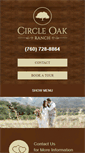 Mobile Screenshot of circleoakranchweddings.com