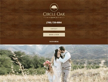 Tablet Screenshot of circleoakranchweddings.com